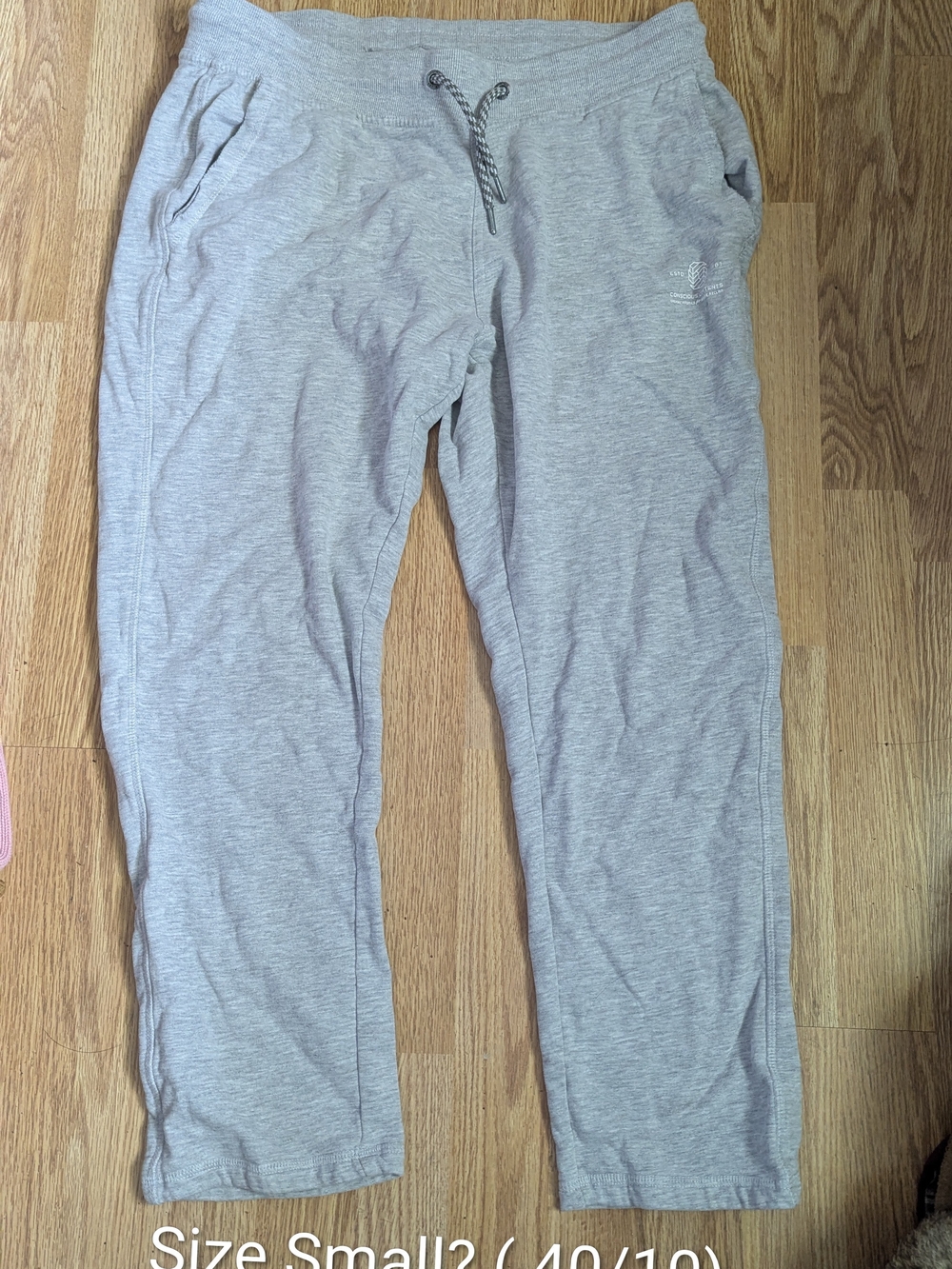 Women's Light Heather Gray Jogger Pants with Drawstring Waist